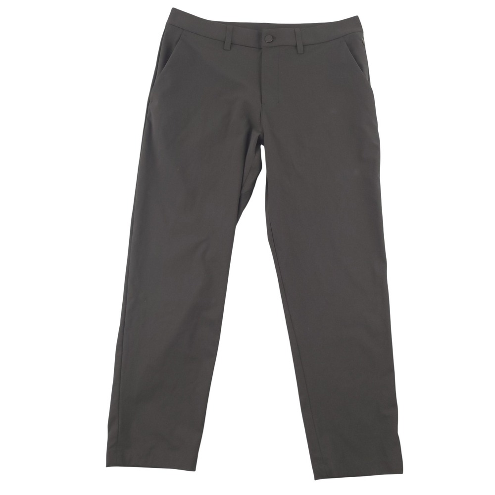 Lululemon Pants Mens 34x28 Black Stretch Chino Zip Pocket Casual Golf Wear